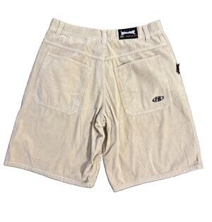 Vintage Interstate Beige Corduroy Baggy Shorts Size 36 Made In USA Skater 90s